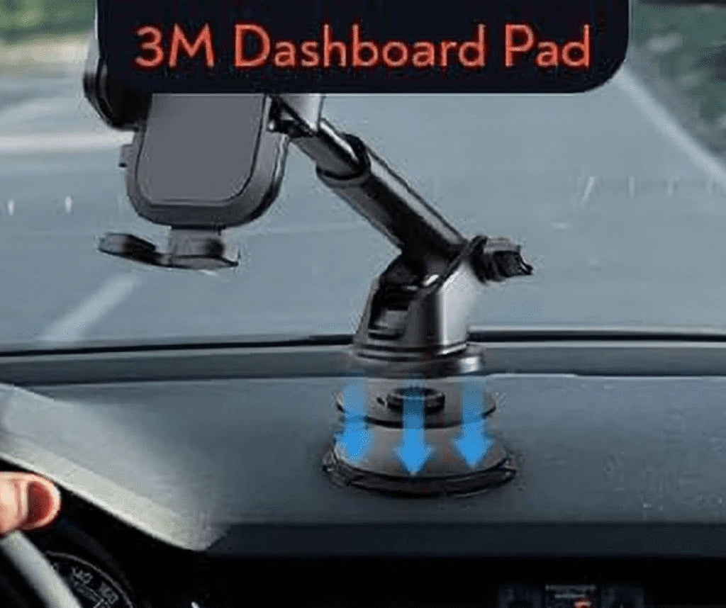 - Phone Holder Mount for Car Dashboard in Black, 3-In-1 Air Vent Windshield Phone Mount for Car, Durable Car Phone Holders for Iphone 15 14 13 and Android