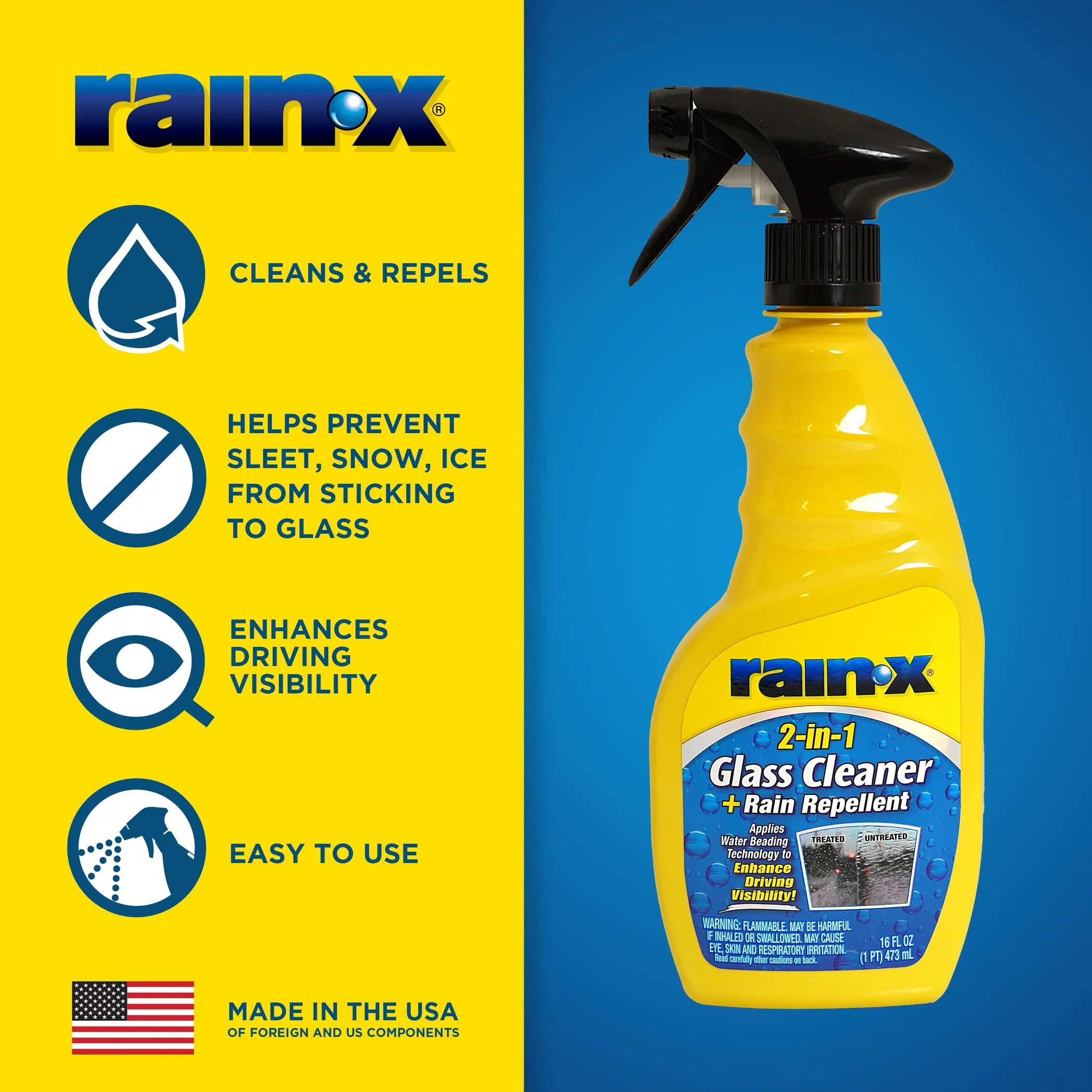 2-In-1 Glass Cleaner & Rain Repellant 16Oz - 630006W