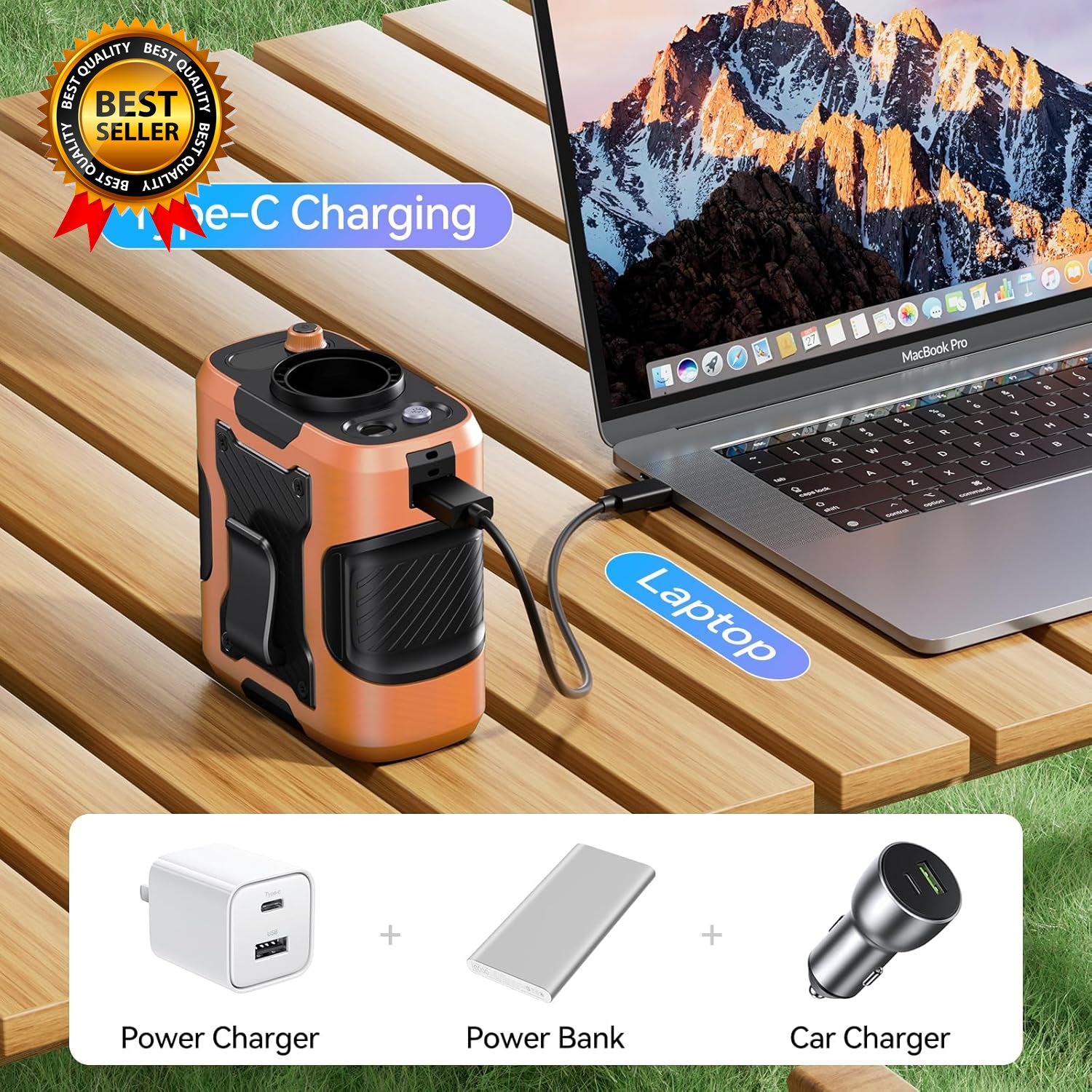 5 in 1 Portable Waist Fan 100 Speeds Powerful 13500RPM Hands-Free Neck Fan